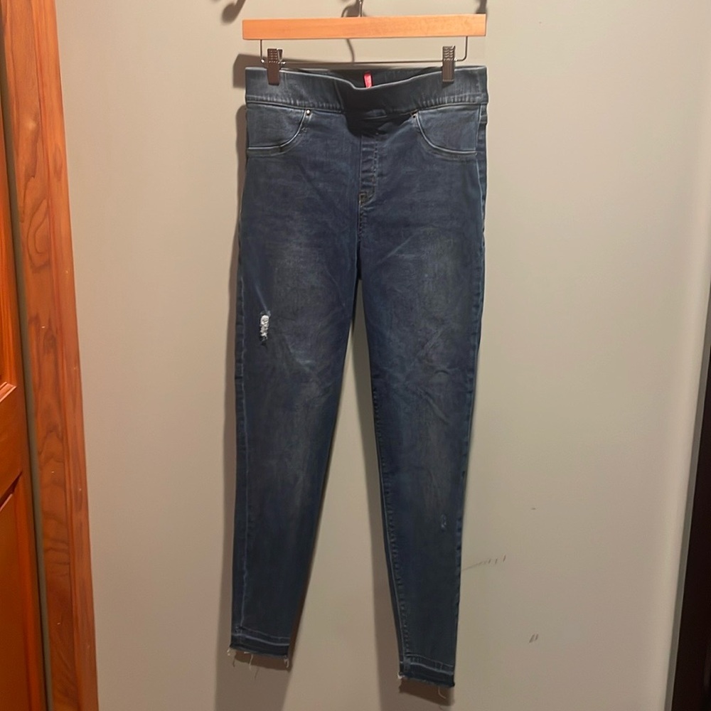 SPANX | Distressed Denim Jegging